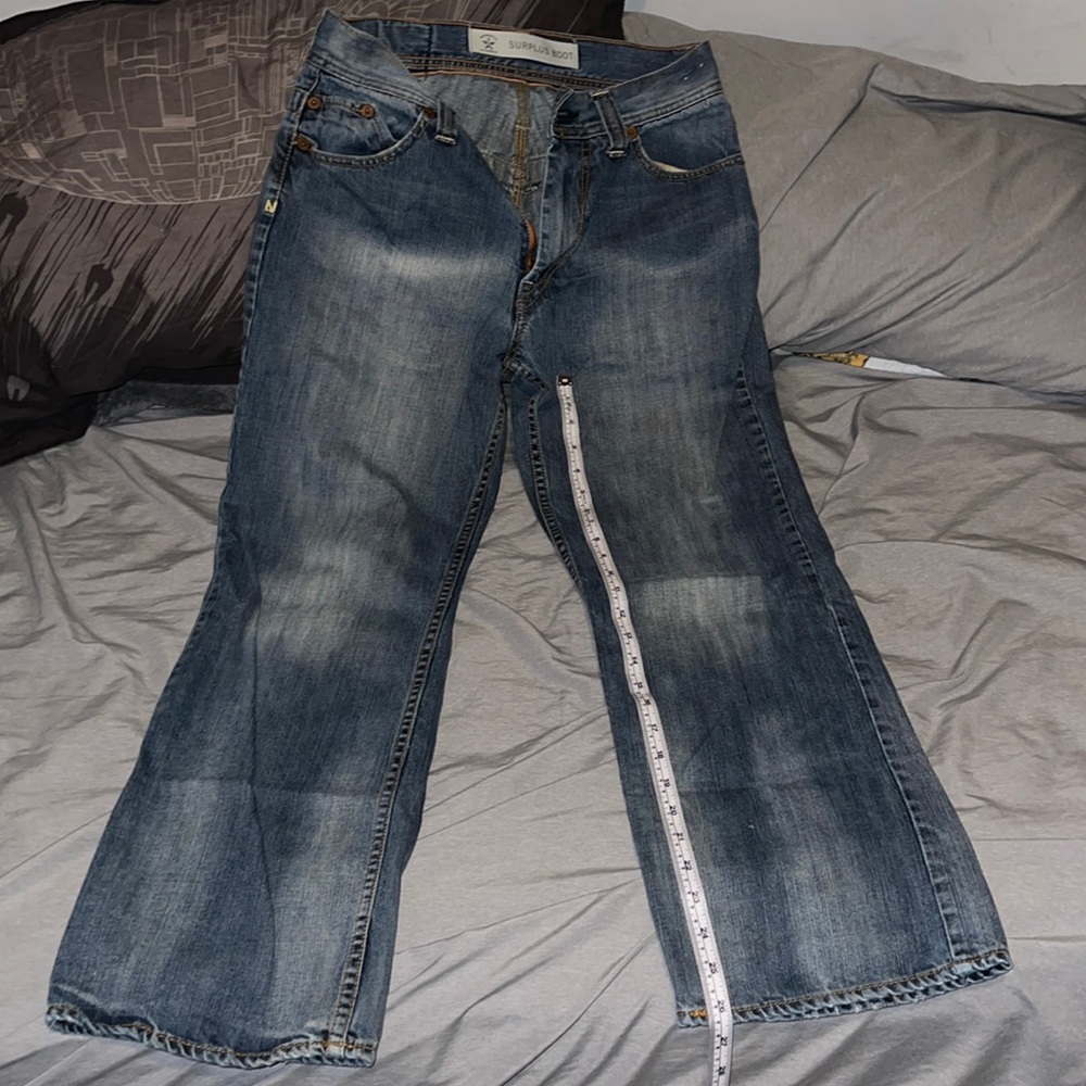Arizona 30x30 Surplus Boot Jeans Floral Design Pockets on the inside circa 2007